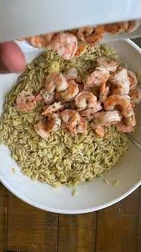 SHRIMP ORZO SALAD | Perfect for Summer!