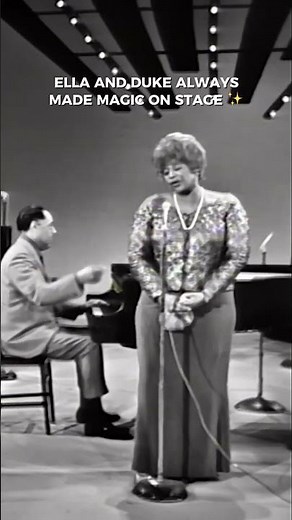 A legendary medley with Ella Fitzgerald and Duke Ellington on 'The Ed Sullivan Show,' 1965.✨ 🎥: CBS