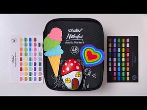 3 Different Art Techniques for Beginners with Acrylic Markers ✨