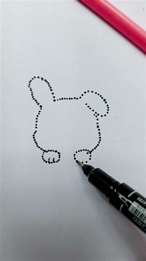 The Art of Dots: Drawing a Rabbit
