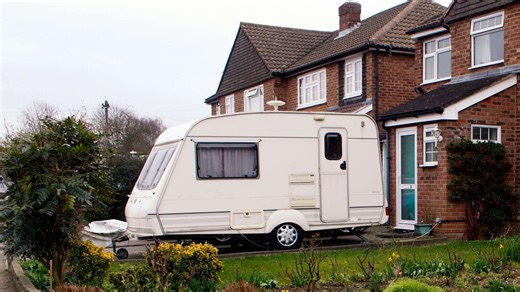 Get to know whether you can be fined for parking a caravan on your own driveway