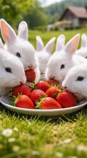 We Tested The CUTEST Rabbits in Town and Here's What We Found 🐰🍓 So Cute!
