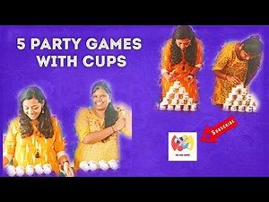 5 Party Games with Paper Cups for Kids & Adults| Paper cup game ideas | Fun loaded