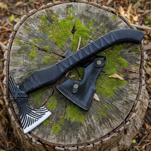 Personalized Viking Axe, Engraved Black Steel Head, Leather-wrapped Handle, Anniversary Groomsmen Gift, Birthday Gift for Boyfriend Men Love - Etsy