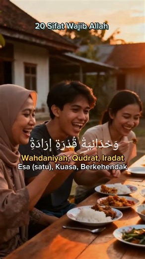 20 sifat wajib Allah #shortvideo