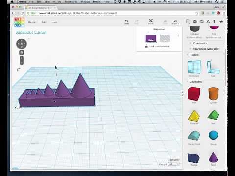 TinkerCAD - Grouping and Mirroring
