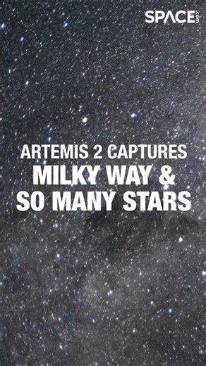 Artemis 2 captures Milky Way and sea of stars 🚀✨ #nasa #artemis2 #space #shorts