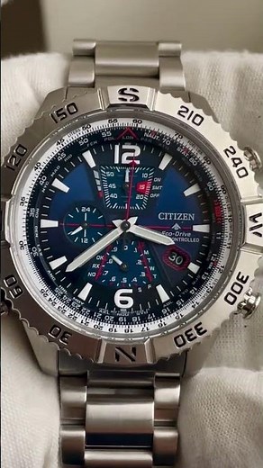 Citizen Promaster Navihawk A-T Chronograph Blue Dial Men's WatchI AT8220-55L