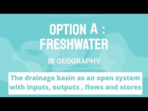 IB Geography: The drainage basin as an open system with inputs, output, flows and stores