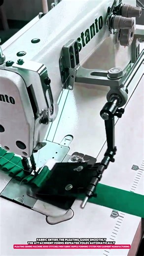 Pleating Sewing Machine 3000 Stitches/min Fabric Ruffle Forming System for Garment Manufacturing