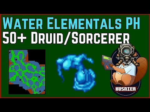 Water Elementals Port Hope | 50+ Sorcerer/Druid | Tibia