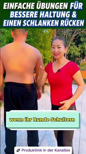 🔥 Slimmer back & better posture – with these simple exercises! #health #german #wellness