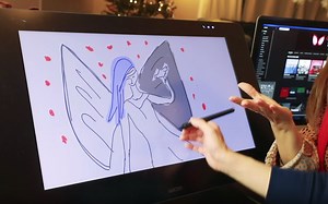 【板绘】画师RossTran绘画过程-画妈妈创作的角色！