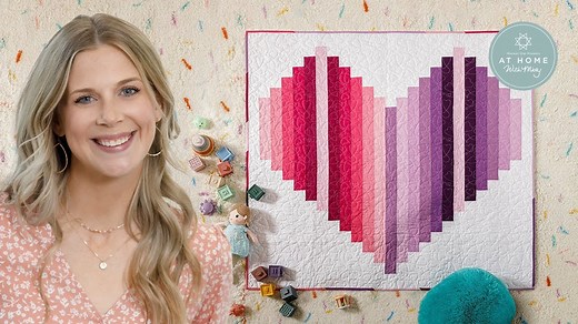 Make a "Heart Strings" Quilt with Misty Doan on At Home With Misty (Video Tutorial)