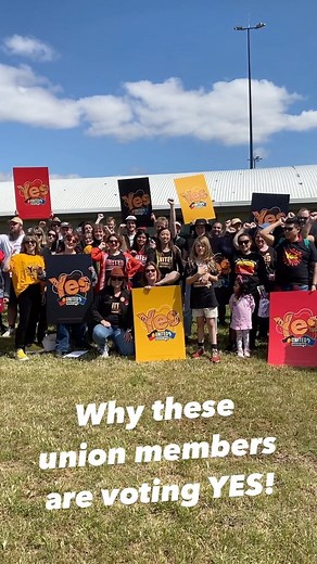 UWU members have been out across the country knocking on doors this weekend encouraging people to@write YES to the Voice to parliament. Believing in consultation on issues that affect us is at the heart of being a unionist and that’s Voice is all about - consulting indigenous people on the issues that affect them. Unionists know that by lifting up others we raise us all up. We aren’t shaken by those who seek to divide us by claiming giving more rights and a stronger voice for others somehow dimi