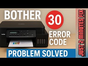 Brother Printer DCP-T 310 Error code 30 Problem solved.