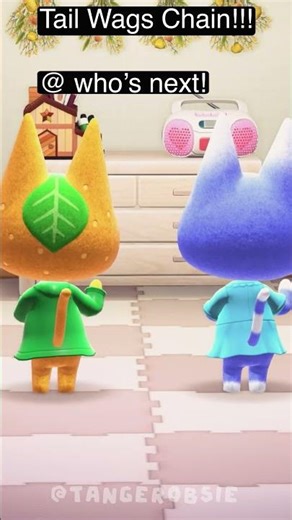 Tail Wags Chain!!! #animalcrossingnewhorizons #animalcrossing #acnh #fypviral #edit
