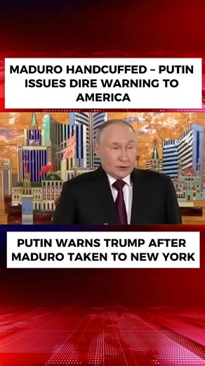 “Putin delivers a fierce warning to Trump after Maduro is handcuffed and taken to a New York court. Watch as Russia’s leader condemns the US for abusing power and sending shockwaves across the world. History will not forget this!” #Putin #Trump #Maduro #Venezuela #USPolitics