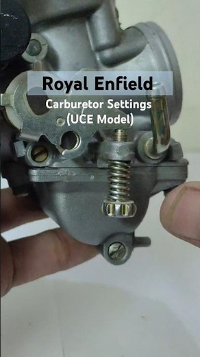 Royal Enfield Carburetor Setting (UCE Model) #ytshorts #pulsar #automobile #mechanic #bike