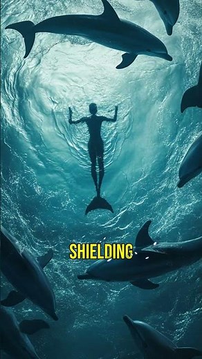 Dolphins Save a Swimmer from a Shark Attack – Unbelievable Rescue! 🐬⚡🦈 #facts #animalbond #nature