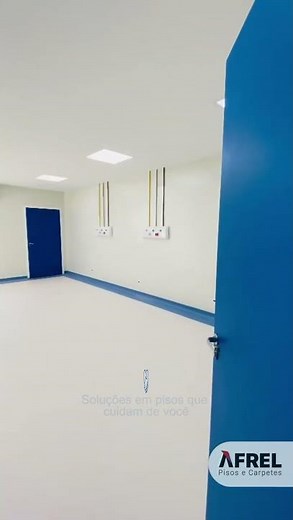 Instalação piso vinílico em manta hospitalar - Afrel Pisos e Carpetes #qualidadehospitalar