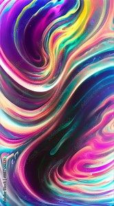 fluid ink dissolving in water, slow-motion capture. Multiple layers of vibrant colors merging into swirling patterns