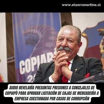 Alleged pressure on Copiapó council members to approve tender for food boxes