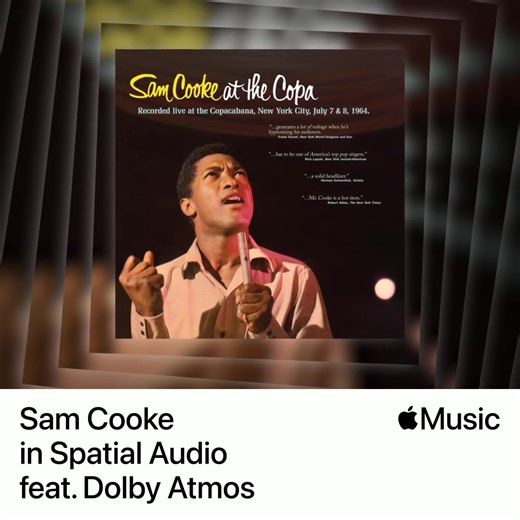 63K views · 2.3K reactions | Listen to Sam Cooke At The Copa in #SpatialAudio now on Apple Music. https://SamCooke.lnk.to/atcdolbyif/applemusic | Sam Cooke | Facebook