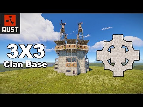 Rust - 3x3 Clan base design | Double Inner peaks