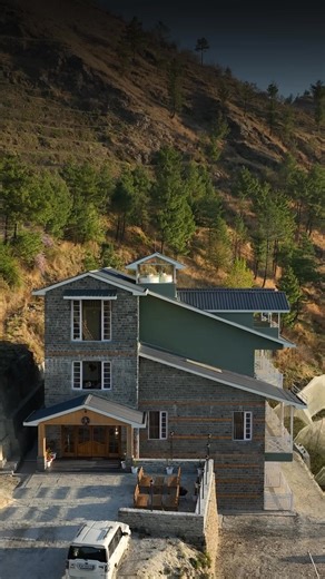 2.4K views · 11 reactions |  British charm meets Himachali calm at Alpine Blue ✨ Wake up to golden sunrise views and misty valleys  Bonfire nights, BBQ dinners & cosy indoor games  Movie nights with an in-house projector 量 Forest treks, apple orchards & local cuisine  Just 30 km from Shimla Mall Road Your private mountain retreat — made for family moments and peaceful escapes. | SaffronStays: Where Families Bond | Facebook