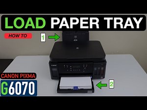 Canon PIXMA G6070 Paper Tray, Loading Video.