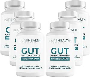Gut Health Flavonoids Supplements - Flavonoids for Gut Health - Antioxidant Supplement with Berberine, Ginger, Quercetin - Gut Restore Formula to Balance and Support Digestion - 6 Bottles