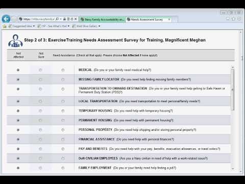 NFAAS - How to fill out a Needs Assessment