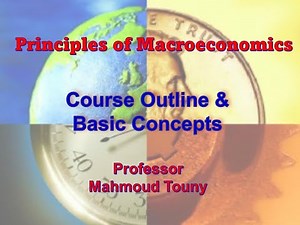 Macroeconomics - Basic Concepts