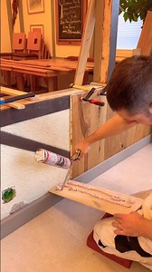 Install parquet flooring on a wall #how #install #installation #parquet #wall #design #diy #tools