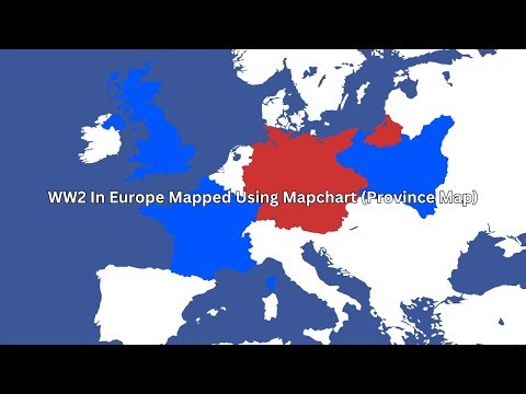 WW2 In Europe Mapped Using Mapchart (Province Map)