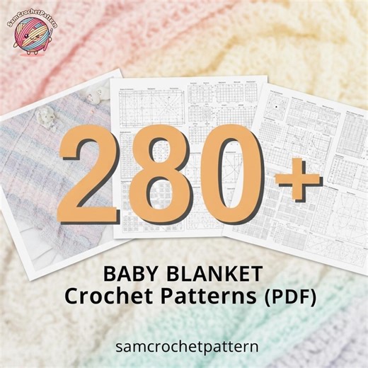280  Baby Blanket Crochet Patterns | Beginner to Advanced (PDF Download Bundle) - Etsy