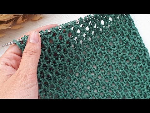 🤩 SIMPLE openwork pattern with knitting needles ✔ Openwork pattern without crochets. Scarf pattern