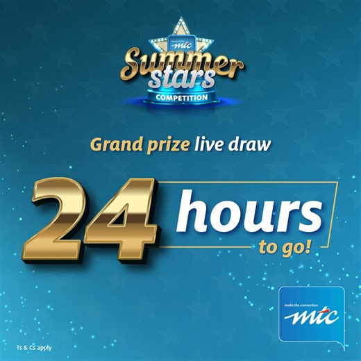 We’ve only got 24 hours until we go live to call the #MTCSummerStars grand prize winners! Are you ready to see who will walk away with N$500k, N$200k and N$100k? | MTC Namibia