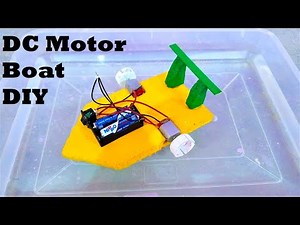 how to make dc motor boat at home | diy | howtofunda | newtons 3rd law model | physics