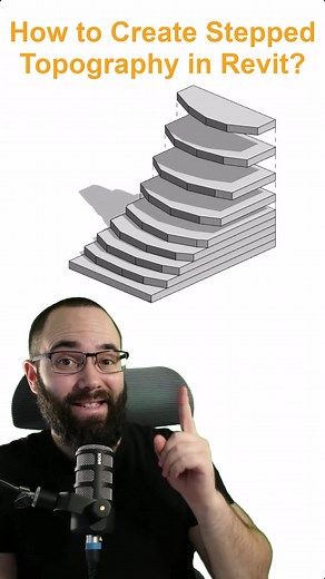 Stepped Topography in #revit #architecture #architecturestudent #revittips
