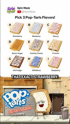 Pick 3 Pop-Tarts Flavors! 🥮 #shortsfunny