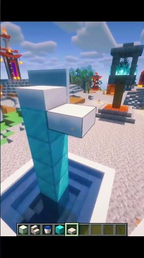 HICE una FUENTE MODERNA en MINECRAFT 💧✨ (Fácil y hermosa)