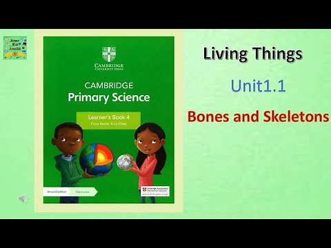 Cambridge Primary Science grade 4| latest Edition| Unit 1.1|Bones and skeleton| Words to learn