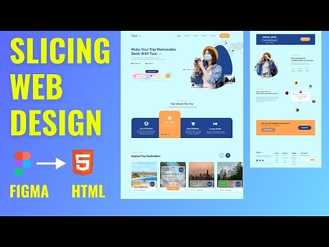 Slicing Figma to HTML - Tutorial Membuat Travel Web Design Mulai Dari Nol Part 1