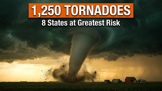 Monster tornado season coming — 1,250 twisters could rip through 8 US states this spring
