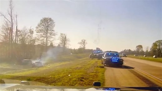 Video: Georgia DUI checkpoint erupts into 100 mph chase, ends in fiery crash