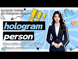 Futuristic Hologram Person Showcase | Holographic Warehouse AI Digital Human & Holographic Displays