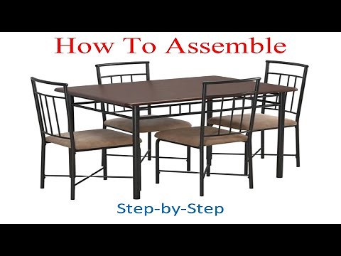 How to assemble Mainstays 5-Piece Dining Set, Multiple Colors