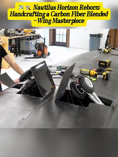 Handcrafted Carbon Fiber Nautilus Horizon Model Plane